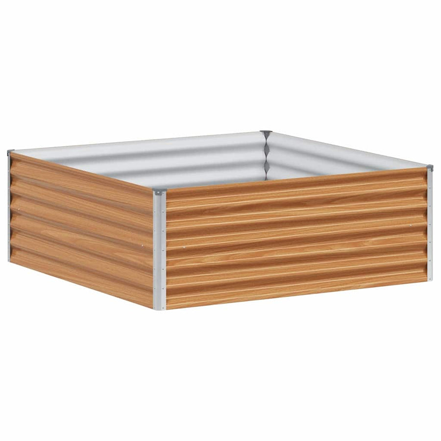 Verhoogde plantenbak 98 x 100 x 36 cm Gegalvaniseerd staal