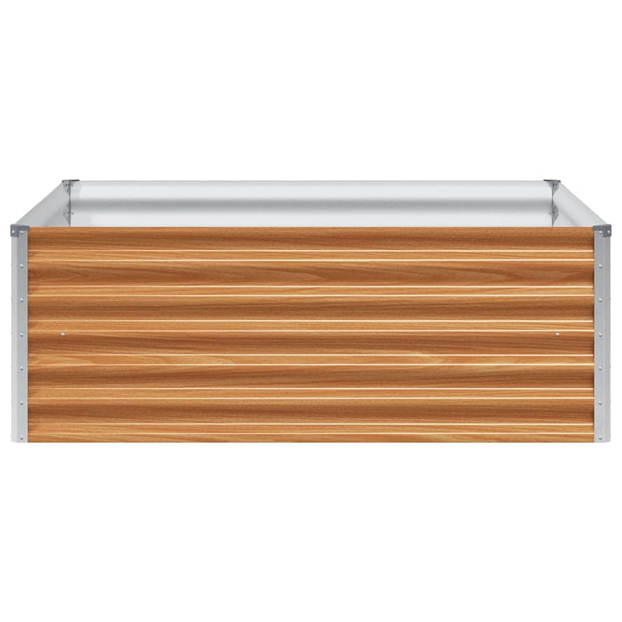 Verhoogde plantenbak 98 x 100 x 36 cm Gegalvaniseerd staal
