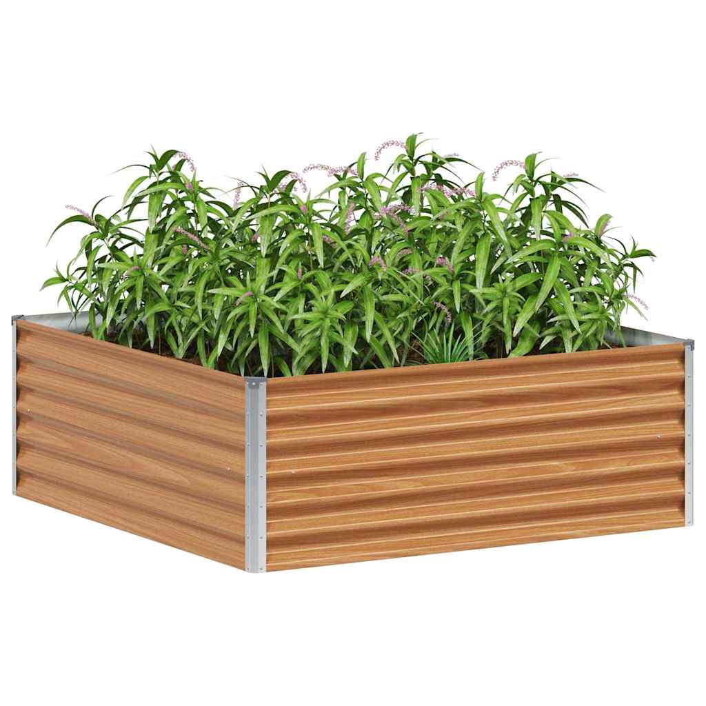 Verhoogde plantenbak 98 x 100 x 36 cm Gegalvaniseerd staal