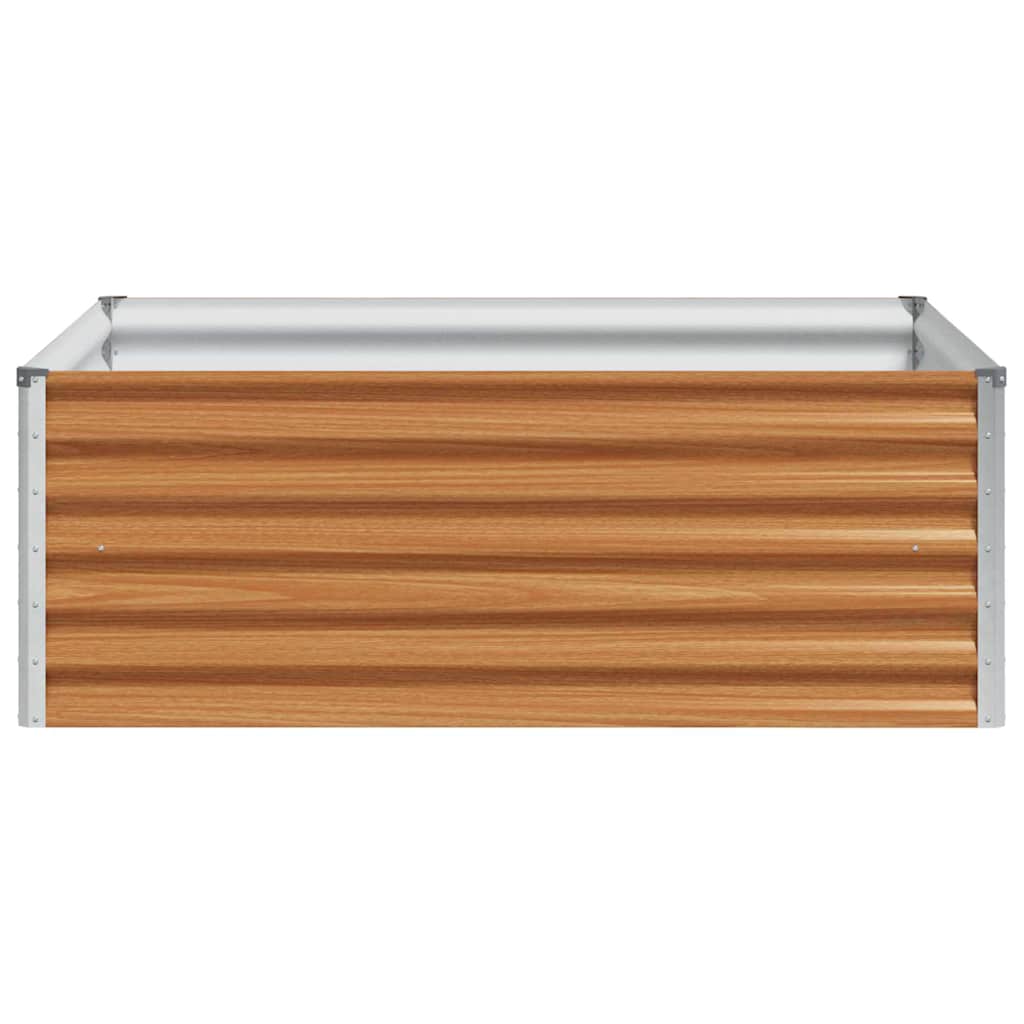 Verhoogde plantenbak 98 x 100 x 36 cm Gegalvaniseerd staal