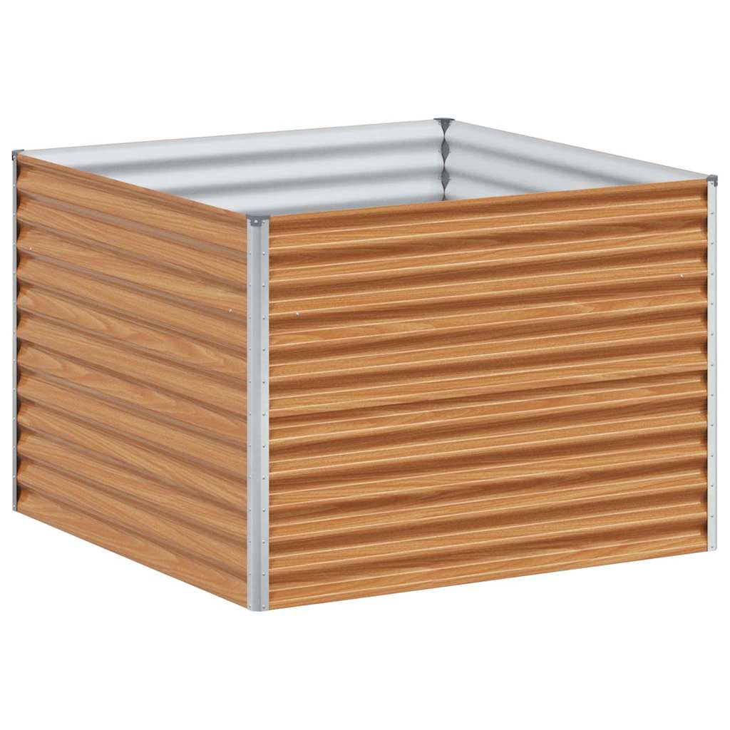 Verhoogde plantenbak 98 x 100 x 68 cm Gegalvaniseerd staal