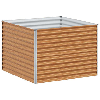 Verhoogde plantenbak 98 x 100 x 68 cm Gegalvaniseerd staal