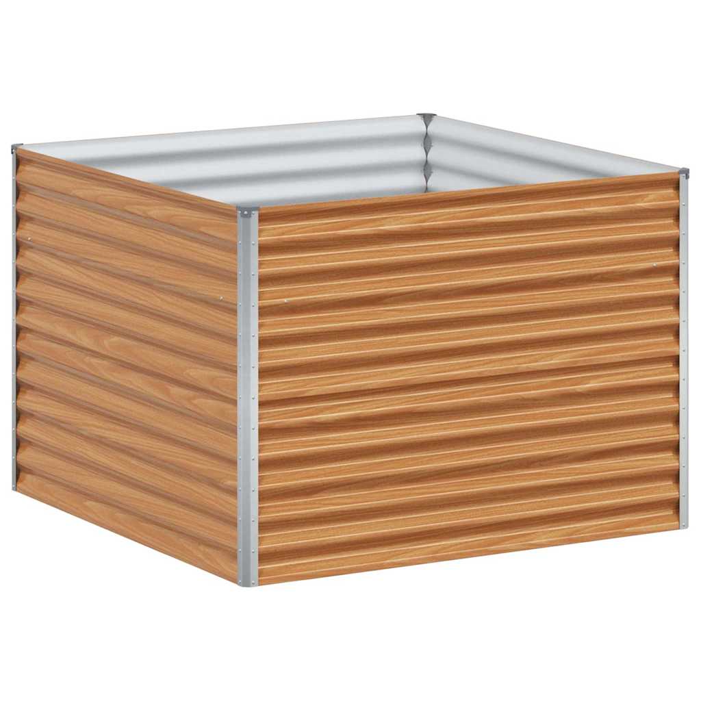Verhoogde plantenbak 98 x 100 x 68 cm Gegalvaniseerd staal