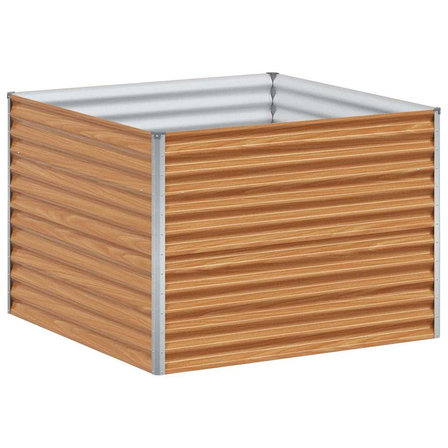 Verhoogde plantenbak 98 x 100 x 68 cm Gegalvaniseerd staal