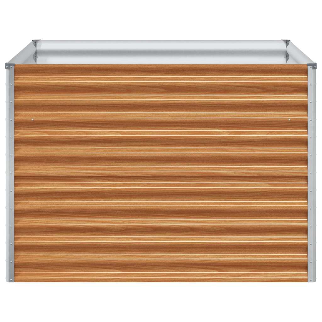 Verhoogde plantenbak 98 x 100 x 68 cm Gegalvaniseerd staal