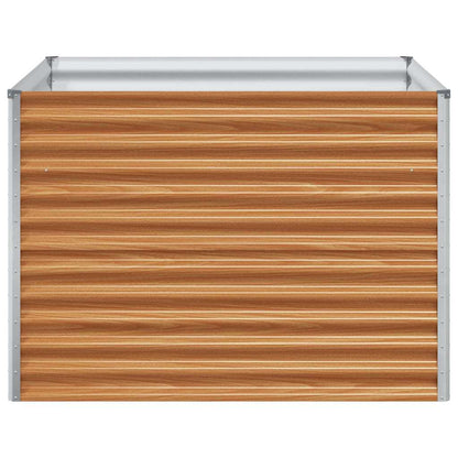 Verhoogde plantenbak 98 x 100 x 68 cm Gegalvaniseerd staal