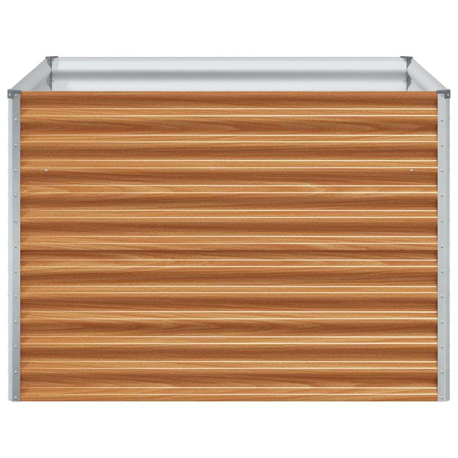 Verhoogde plantenbak 98 x 100 x 68 cm Gegalvaniseerd staal
