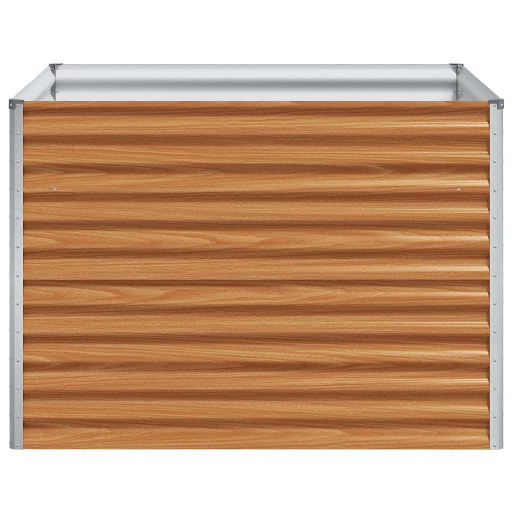 Verhoogde plantenbak 98 x 100 x 68 cm Gegalvaniseerd staal