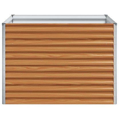 Verhoogde plantenbak 98 x 100 x 68 cm Gegalvaniseerd staal