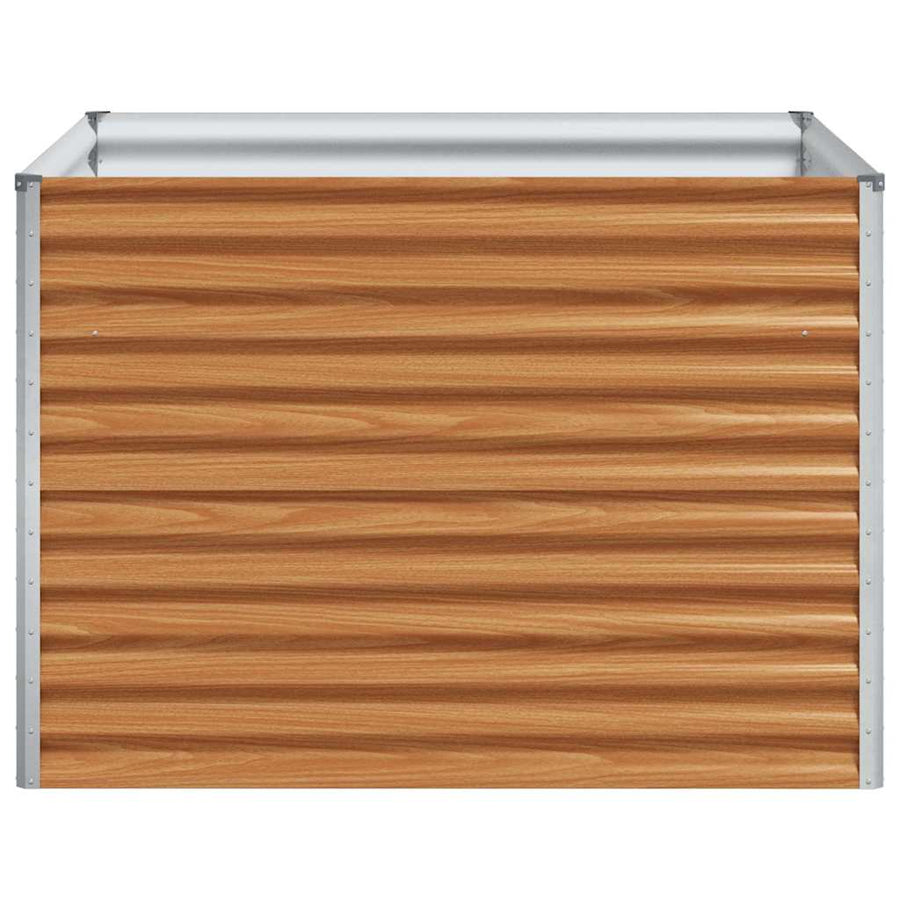 Verhoogde plantenbak 98 x 100 x 68 cm Gegalvaniseerd staal