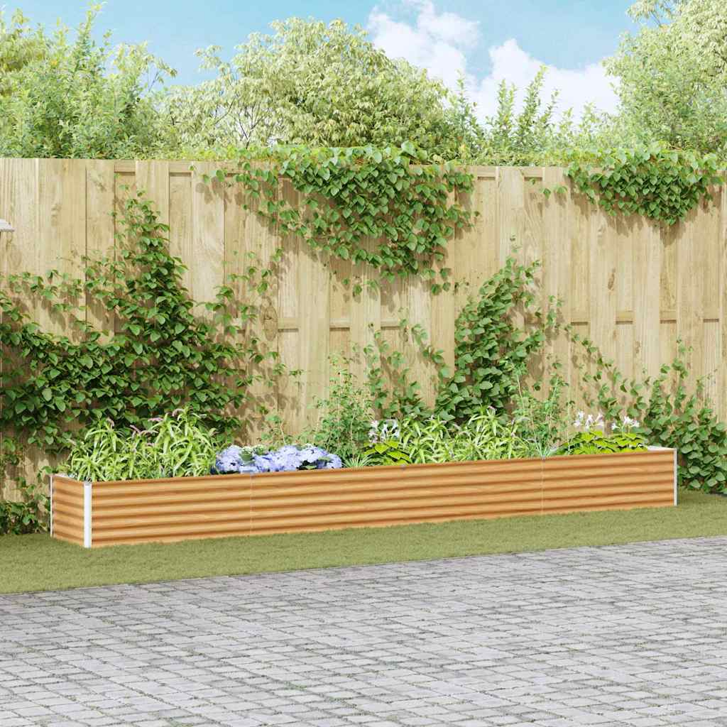 Verhoogde plantenbak 390 x 50 x 36 cm Gegalvaniseerd staal