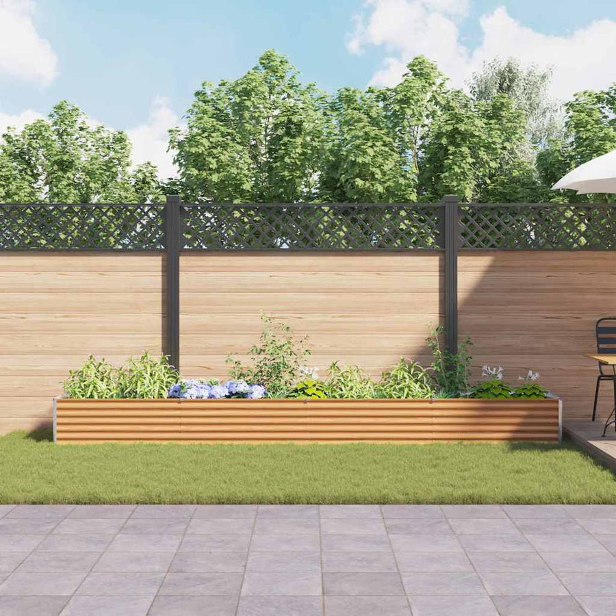 Verhoogde plantenbak 390 x 50 x 36 cm Gegalvaniseerd staal