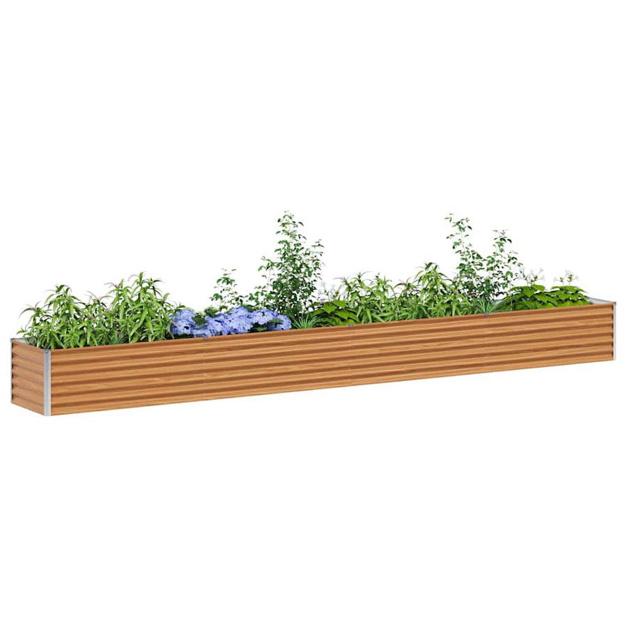 Verhoogde plantenbak 390 x 50 x 36 cm Gegalvaniseerd staal