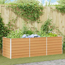 Verhoogde plantenbak Licht Bruin 240 x 80 x 77 cm