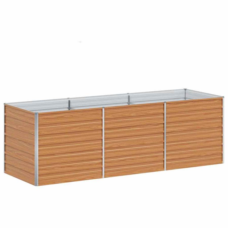 Verhoogde plantenbak Licht Bruin 240 x 80 x 77 cm