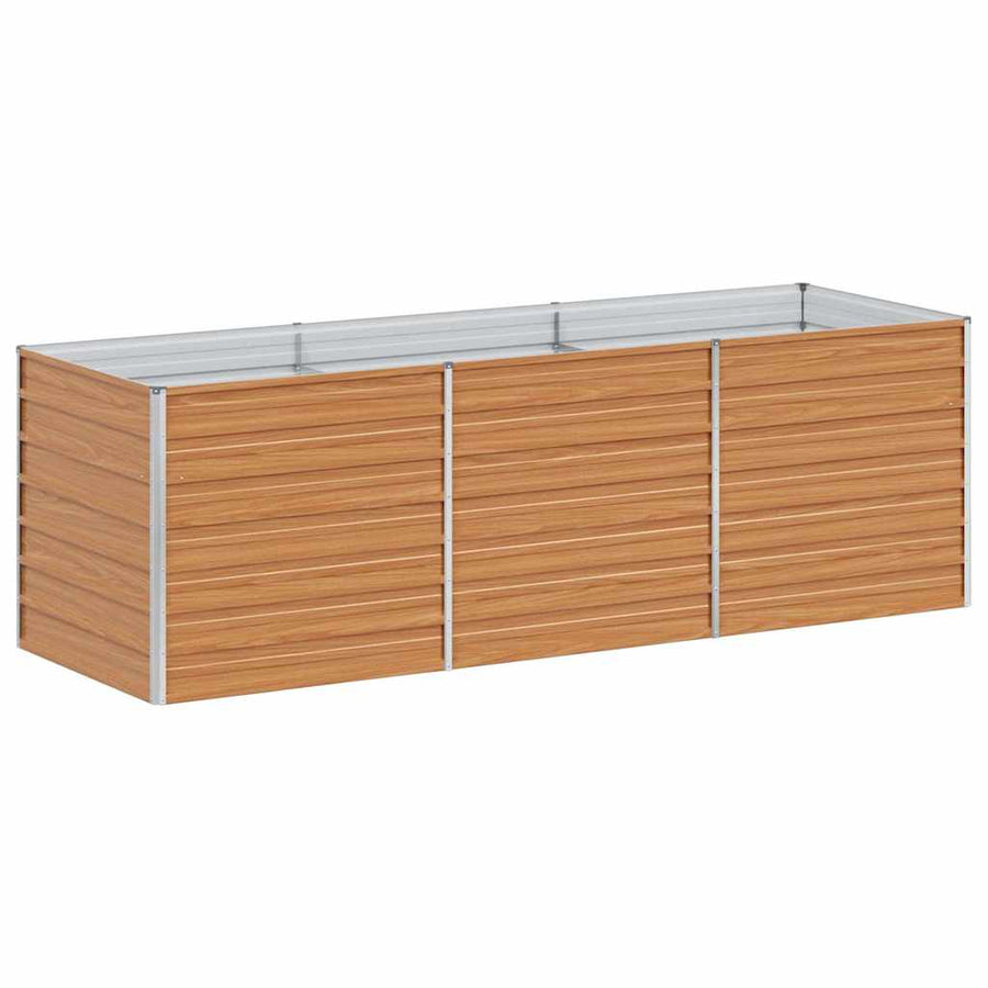 Verhoogde plantenbak Licht Bruin 240 x 80 x 77 cm