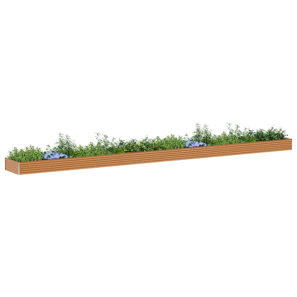 Verhoogde plantenbak 970 x 100 x 36 cm Gegalvaniseerd staal