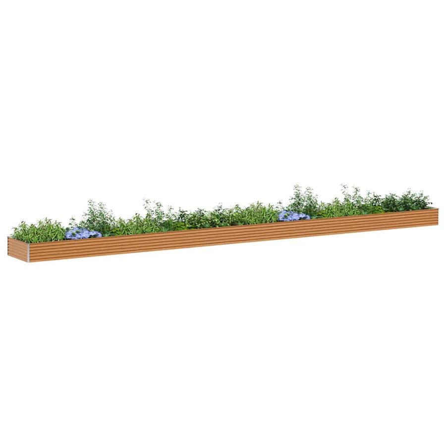 Verhoogde plantenbak 970 x 100 x 36 cm Gegalvaniseerd staal