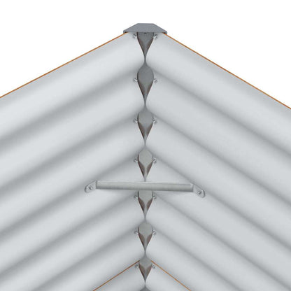 Verhoogde plantenbak 390 x 50 x 68 cm Gegalvaniseerd staal