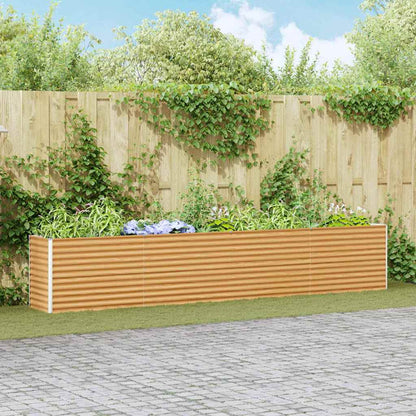 Verhoogde plantenbak 390 x 50 x 68 cm Gegalvaniseerd staal