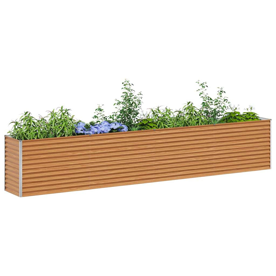 Verhoogde plantenbak 390 x 50 x 68 cm Gegalvaniseerd staal