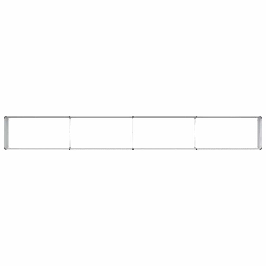 Verhoogde plantenbak 390 x 50 x 68 cm Gegalvaniseerd staal