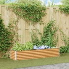 Verhoogde plantenbak 195x50x36 cm gegalvaniseerd staal
