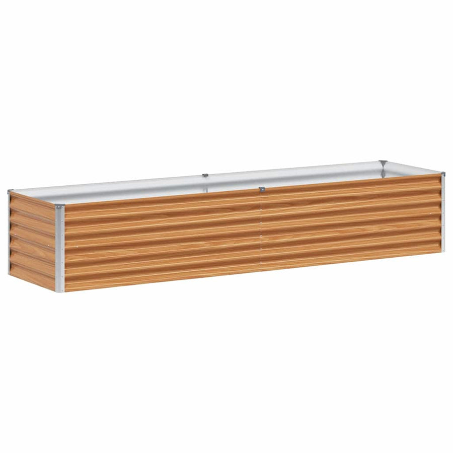 Verhoogde plantenbak 195 x 50 x 36 cm Gegalvaniseerd staal