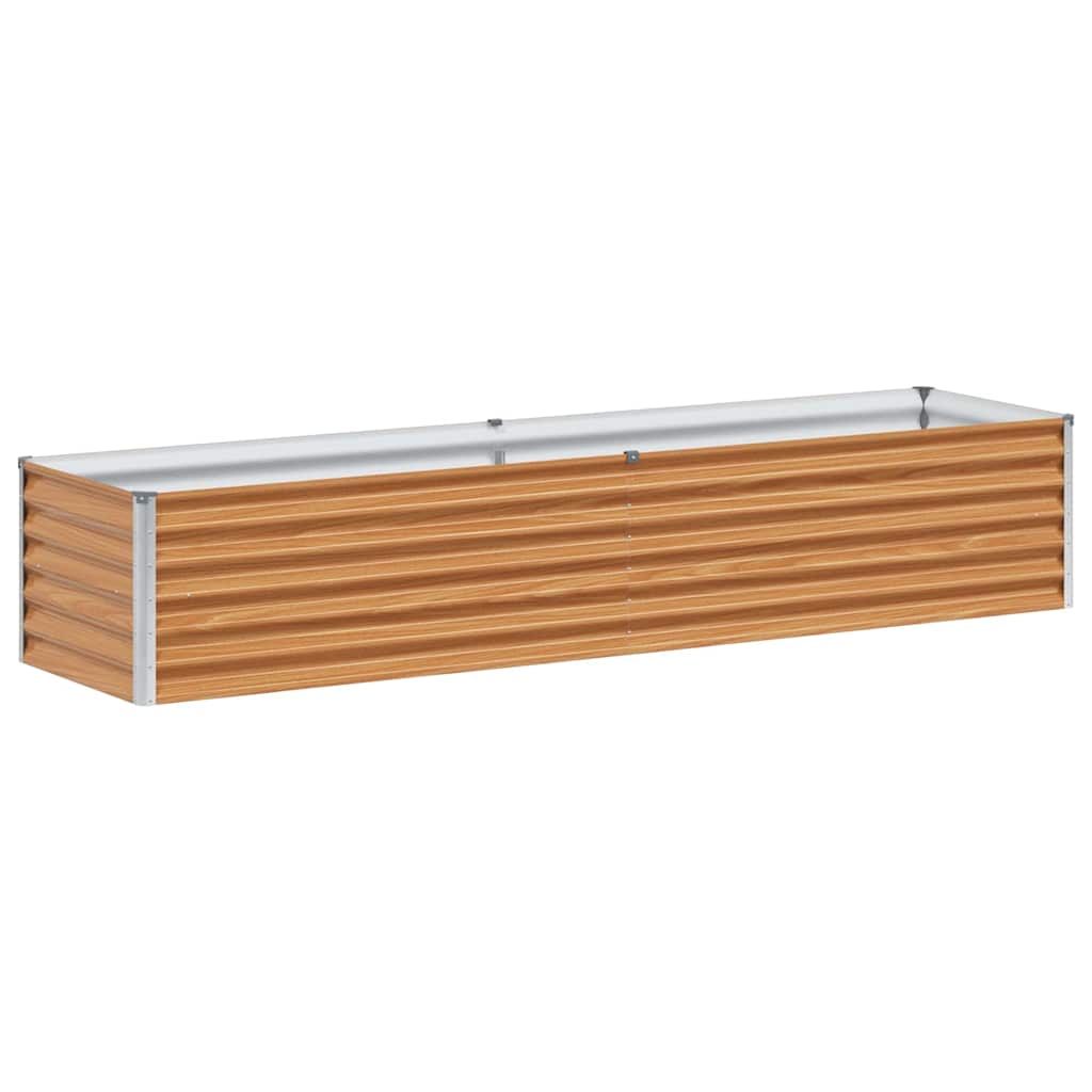 Verhoogde plantenbak 195 x 50 x 36 cm Gegalvaniseerd staal