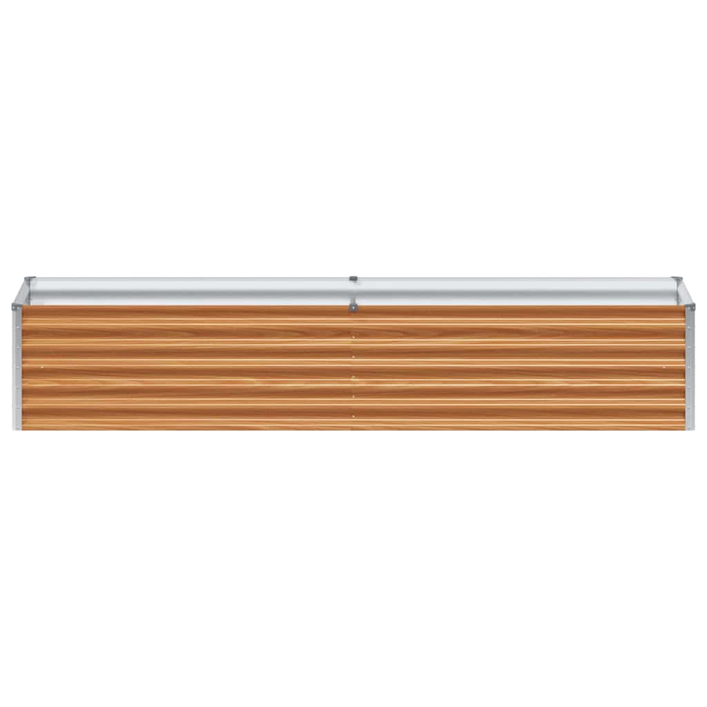 Verhoogde plantenbak 195 x 50 x 36 cm Gegalvaniseerd staal