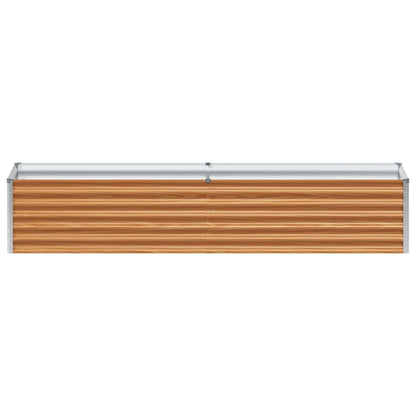 Verhoogde plantenbak 195 x 50 x 36 cm Gegalvaniseerd staal