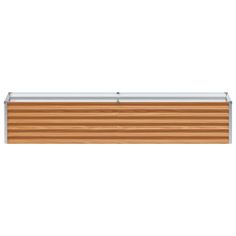 Verhoogde plantenbak 195 x 50 x 36 cm Gegalvaniseerd staal