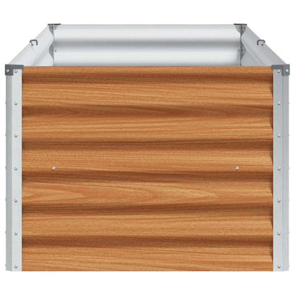 Verhoogde plantenbak 195 x 50 x 36 cm Gegalvaniseerd staal