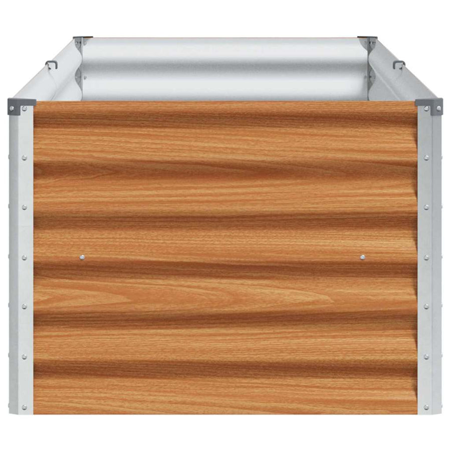 Verhoogde plantenbak 195 x 50 x 36 cm Gegalvaniseerd staal