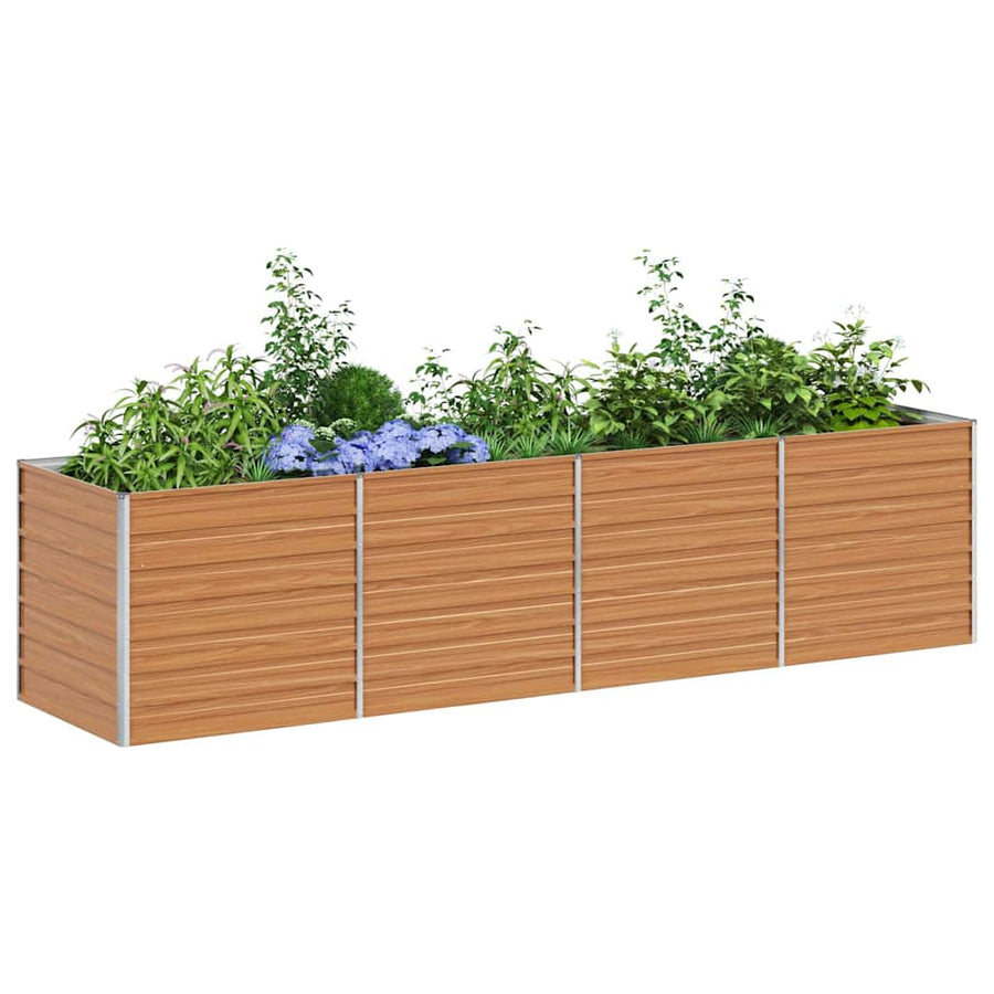 Verhoogde plantenbak Licht Bruin 320 x 80 x 77 cm