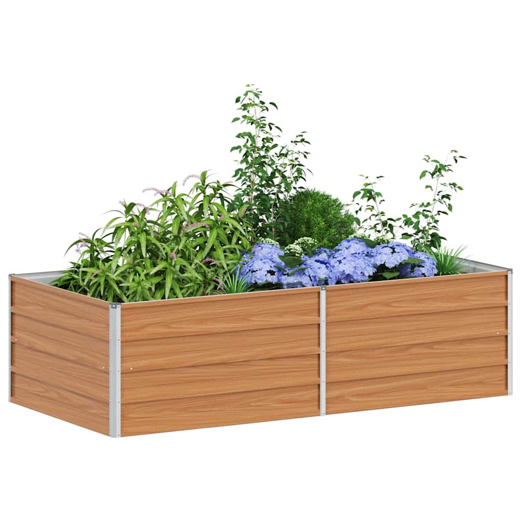 Verhoogde plantenbak Licht Bruin 160 x 80 x 45 cm