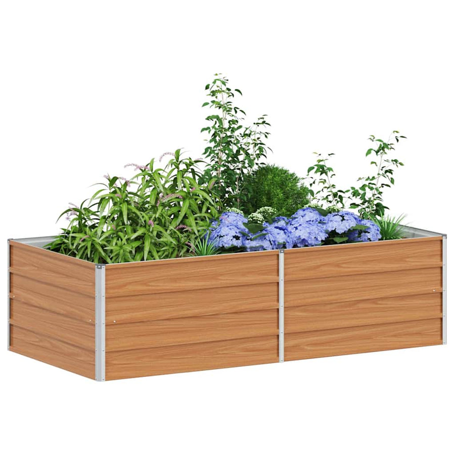 Verhoogde plantenbak Licht Bruin 160 x 80 x 45 cm