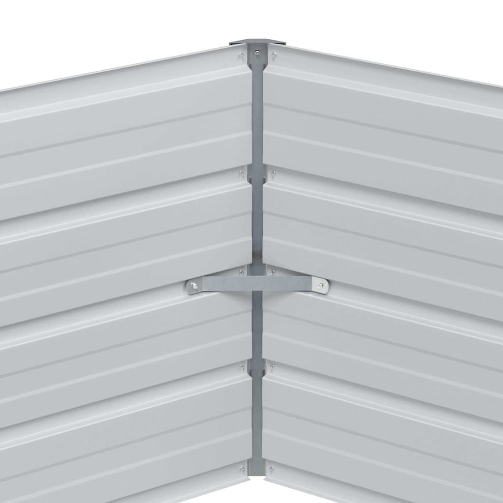 Verhoogd Tuinbed Hout Uiterlijk 129 x 129 x 45 cm