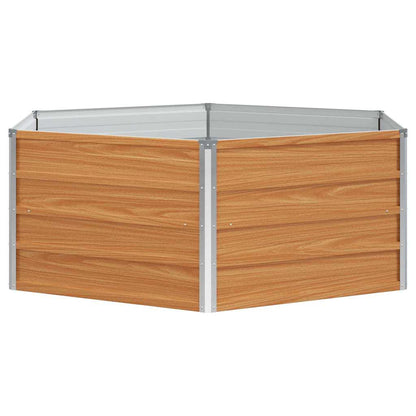 Verhoogd Tuinbed Hout Uiterlijk 129 x 129 x 45 cm