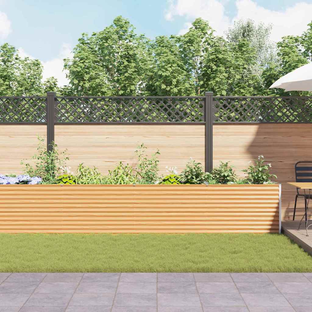 Verhoogde plantenbak 582 x 50 x 68 cm Gegalvaniseerd staal