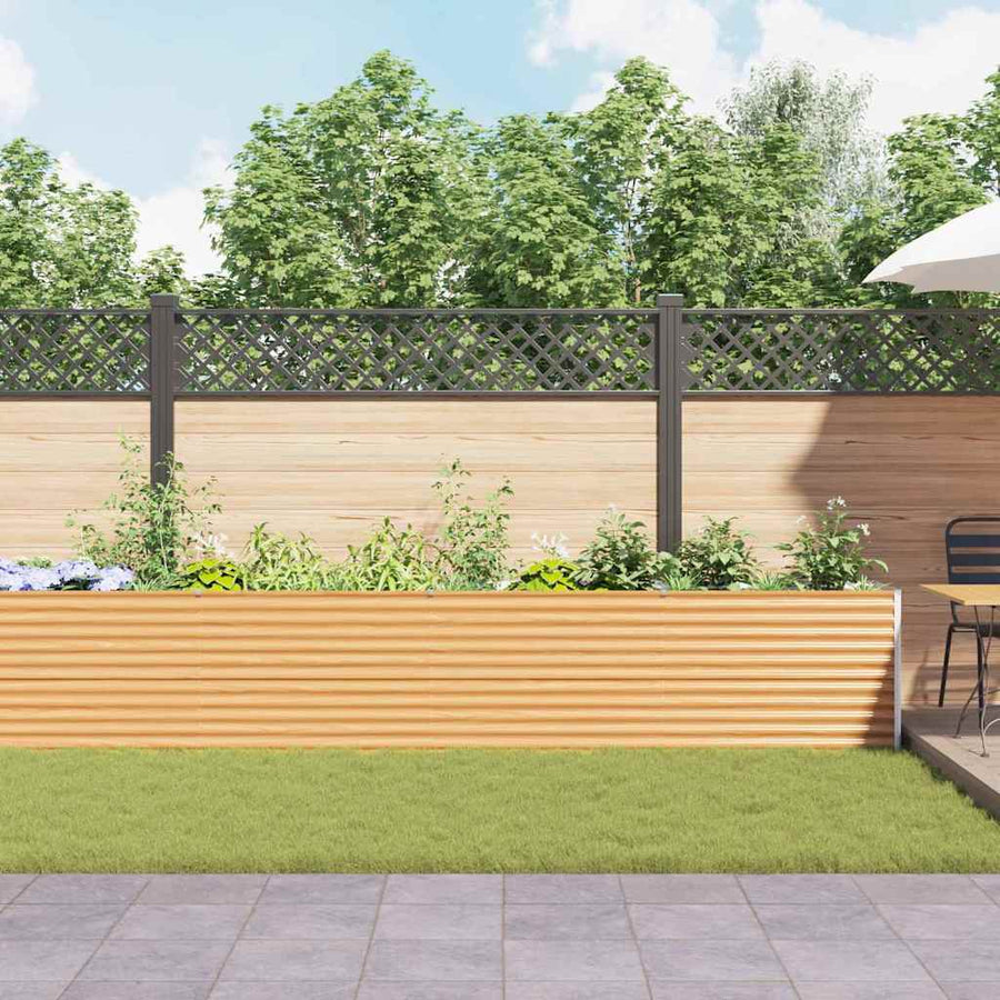 Verhoogde plantenbak 582 x 50 x 68 cm Gegalvaniseerd staal