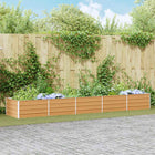Raised planter Light Brown 400 x 80 x 45 cm