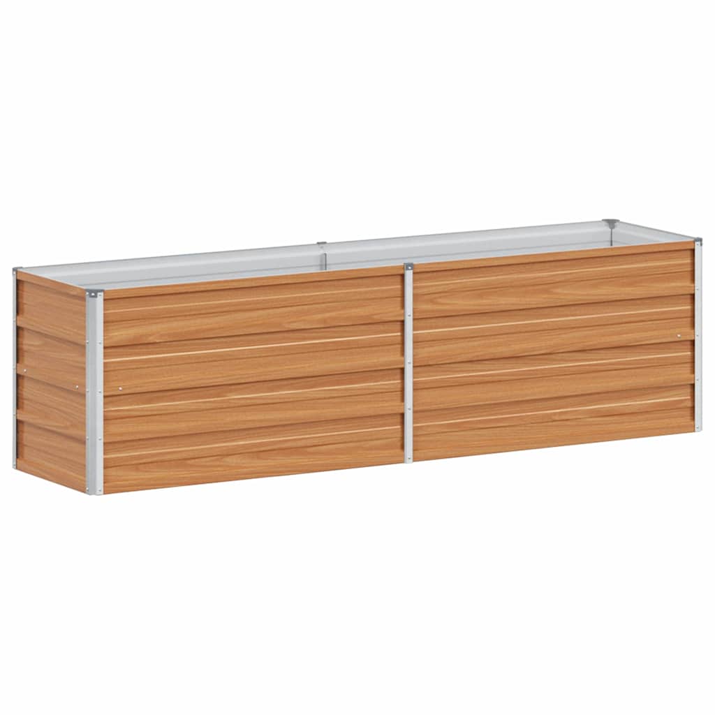 Verhoogde plantenbak Licht Bruin 160 x 40 x 45 cm