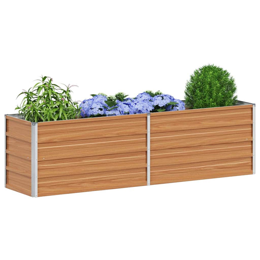 Verhoogde plantenbak Licht Bruin 160 x 40 x 45 cm