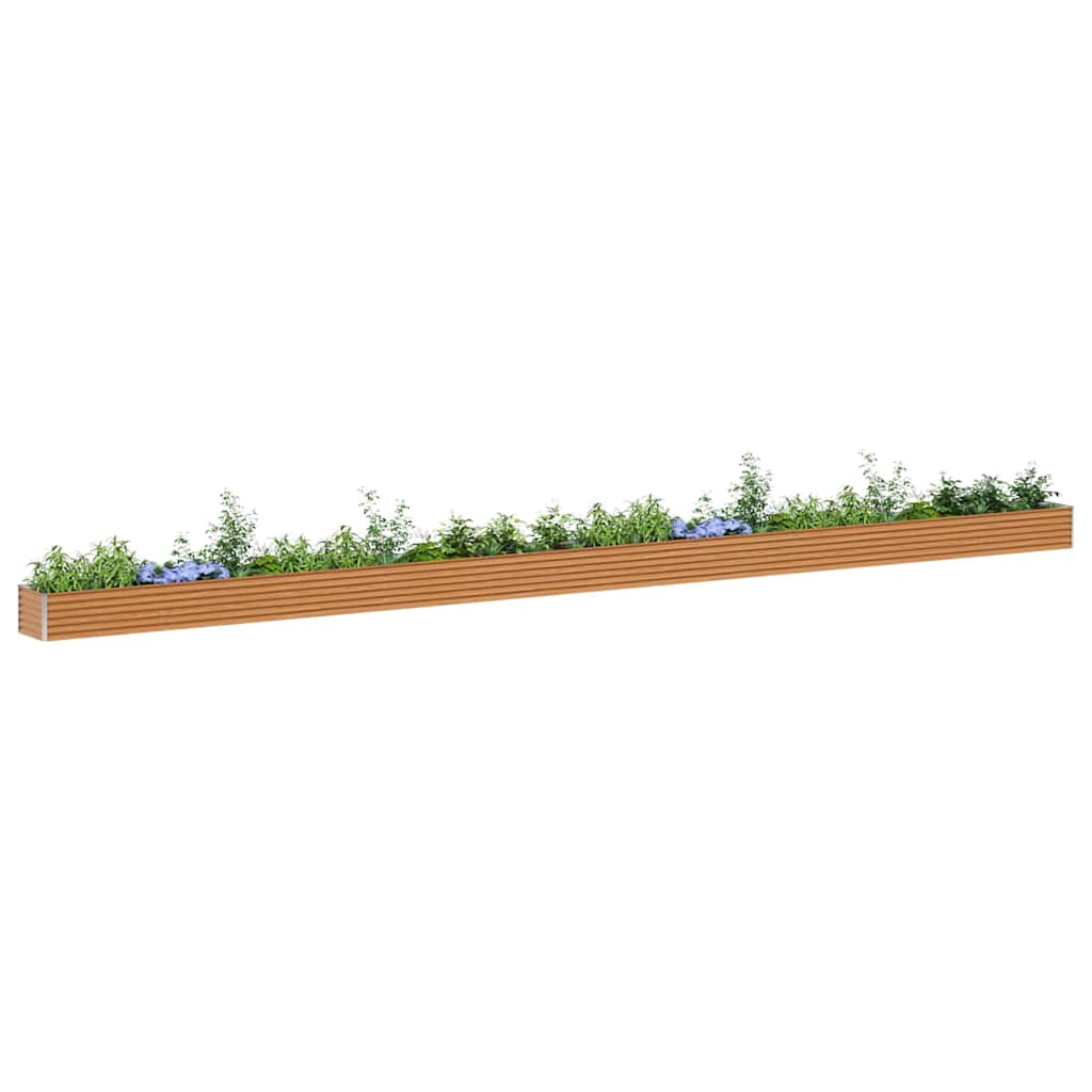 Verhoogde plantenbak 970 x 50 x 36 cm Gegalvaniseerd staal