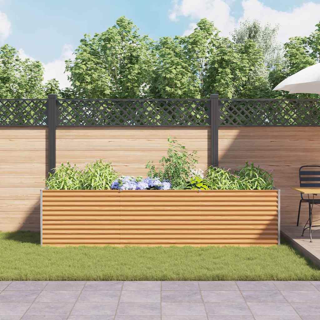 Verhoogde plantenbak 290 x 100 x 68 cm Gegalvaniseerd staal