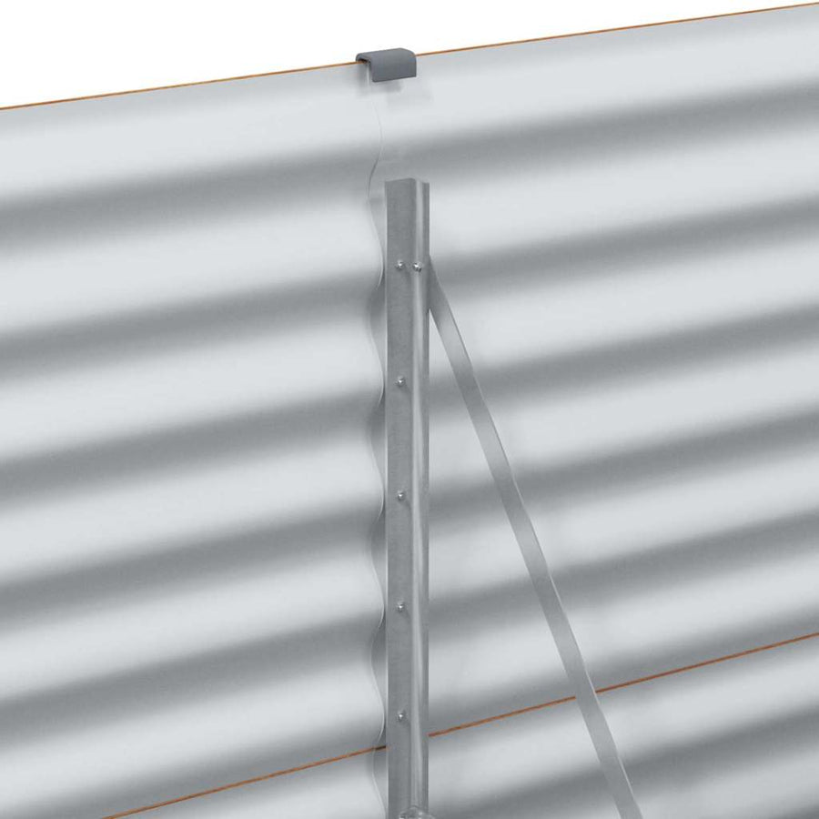 Verhoogde plantenbak 485 x 50 x 68 cm Gegalvaniseerd staal