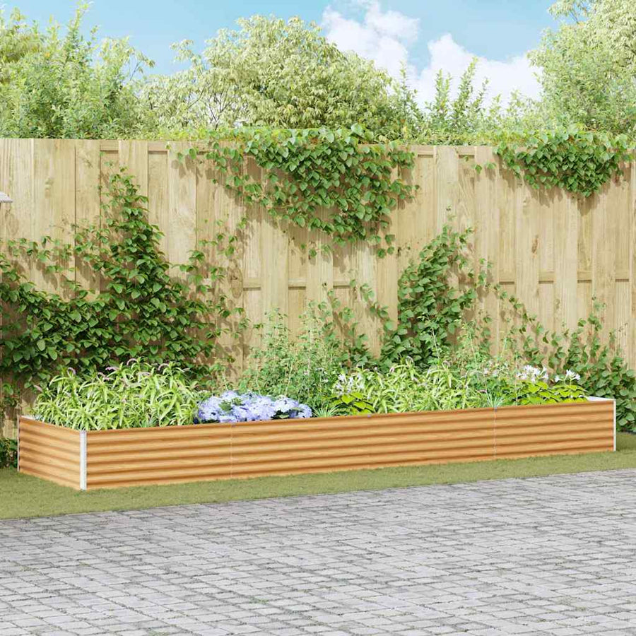 Verhoogde plantenbak 390 x 100 x 36 cm Gegalvaniseerd staal