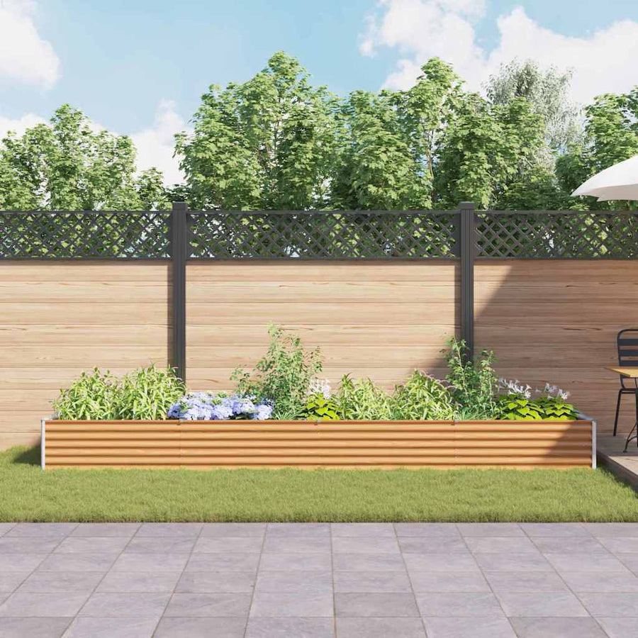 Verhoogde plantenbak 390 x 100 x 36 cm Gegalvaniseerd staal