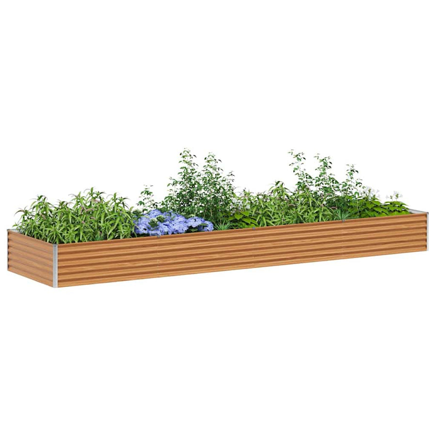 Verhoogde plantenbak 390 x 100 x 36 cm Gegalvaniseerd staal